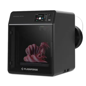 Impresora 3D Flashforge Adventurer 5M Pro con carcasa cerrada y pantalla táctil