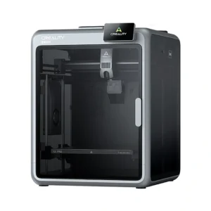 Impresora 3D Creality K2 Pro vista frontal con impresión multicolor en proceso