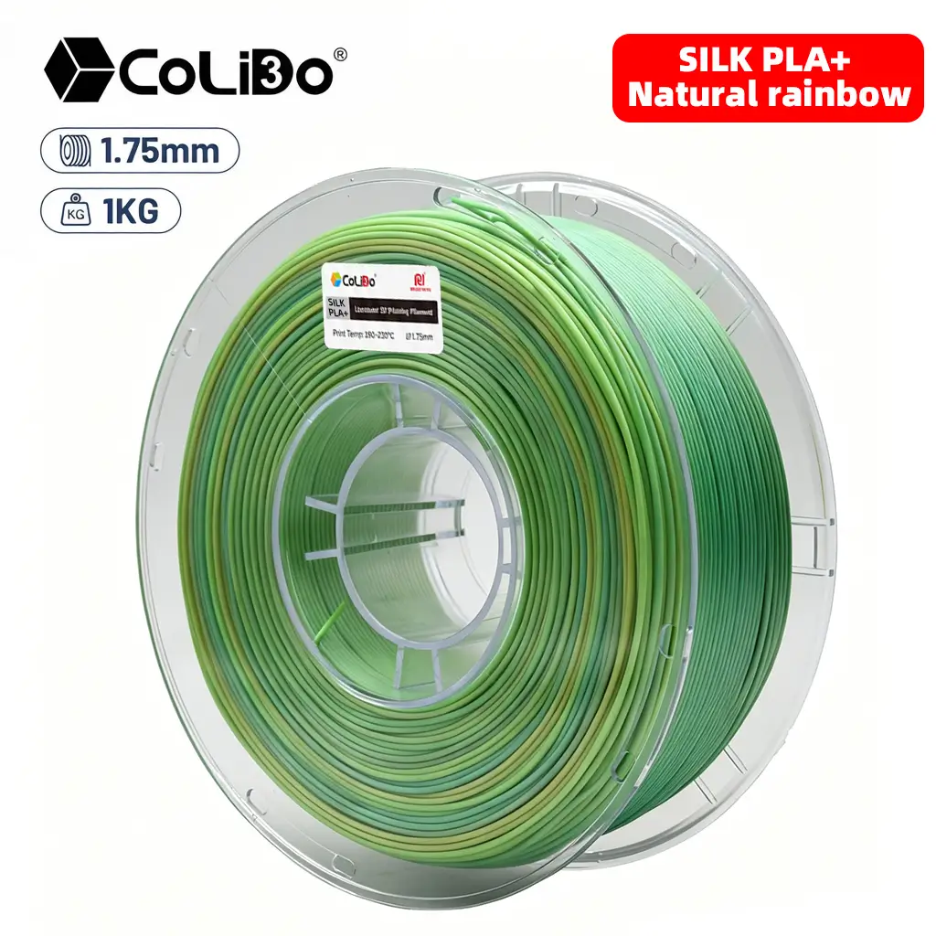Filamento PLA silk Natural Rainbow
