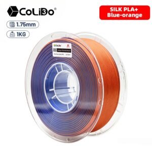 Filamento PLA silk Bicolor Azul+Naranja