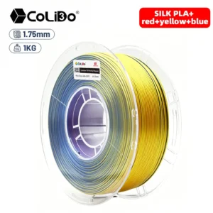 Filamento PLA silk Tricolor Rojo+Amarillo+Azul