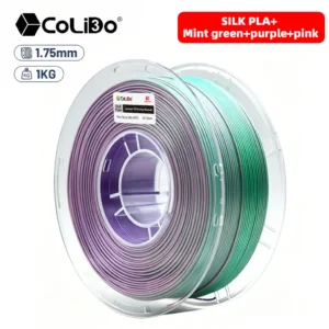 Filamento PLA silk Tricolor Verde Menta+Púrpura+Rosado