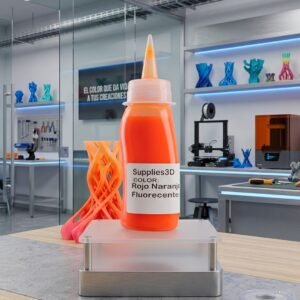 Pintura automotriz rojo naranja fluorescente 30 ml