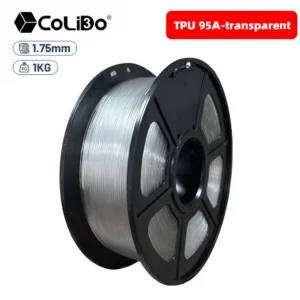 Filamento flexible TPU 95A Transparente
