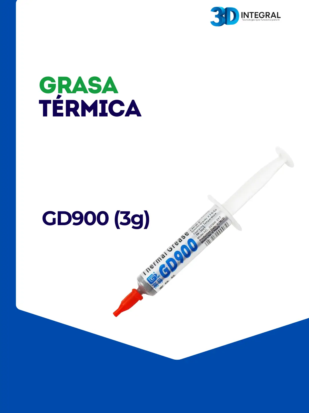 Grasa térmica GD900 de 3 g